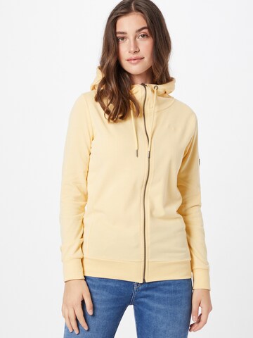 Pepe Jeans Zip-Up Hoodie 'ANNE' in Yellow: front