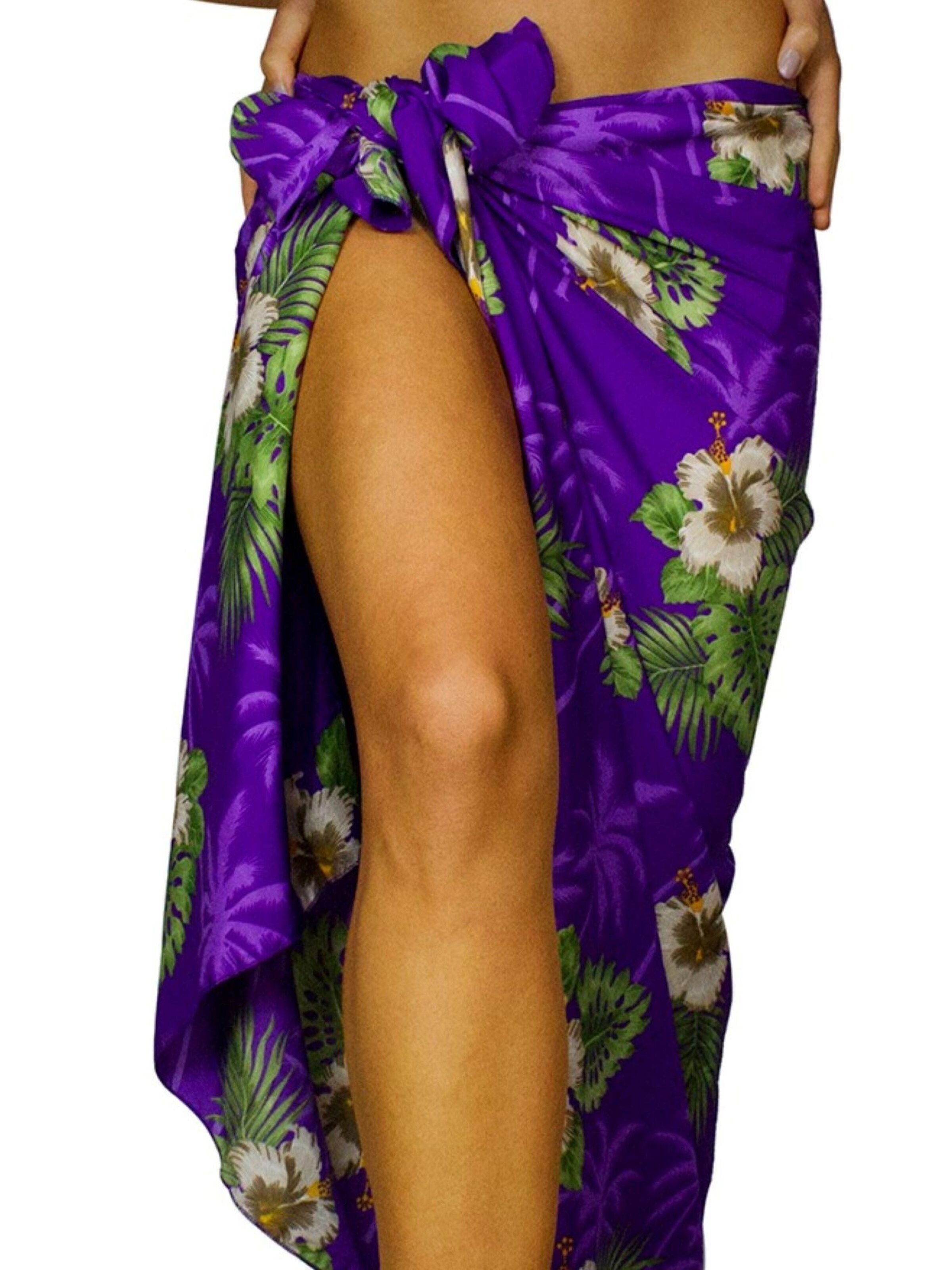 King Kameha Wrap 'Small Flower' in Purple