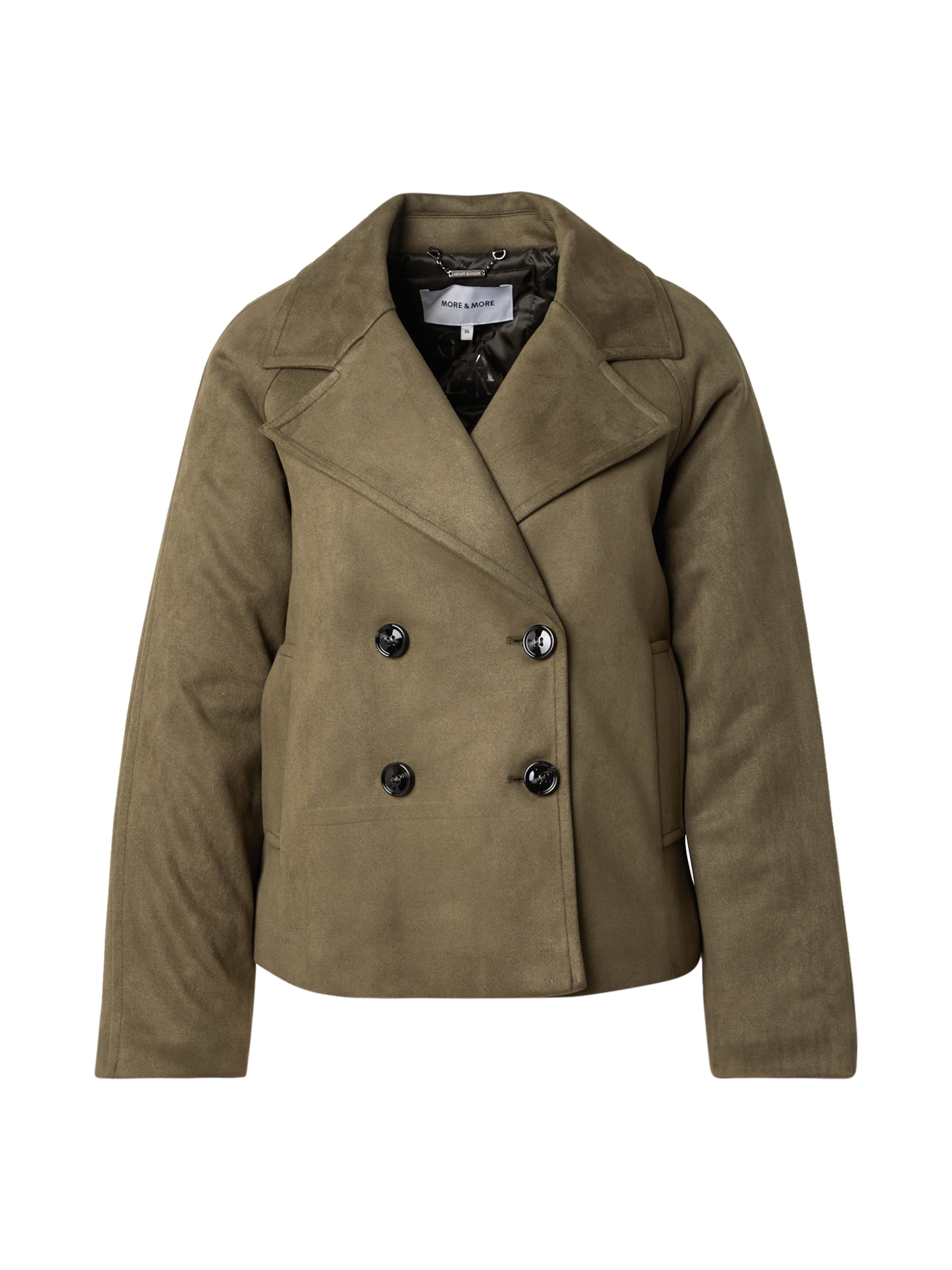 MORE & MORE - Casaco meia-estação 'Alcantara' em verde: frente