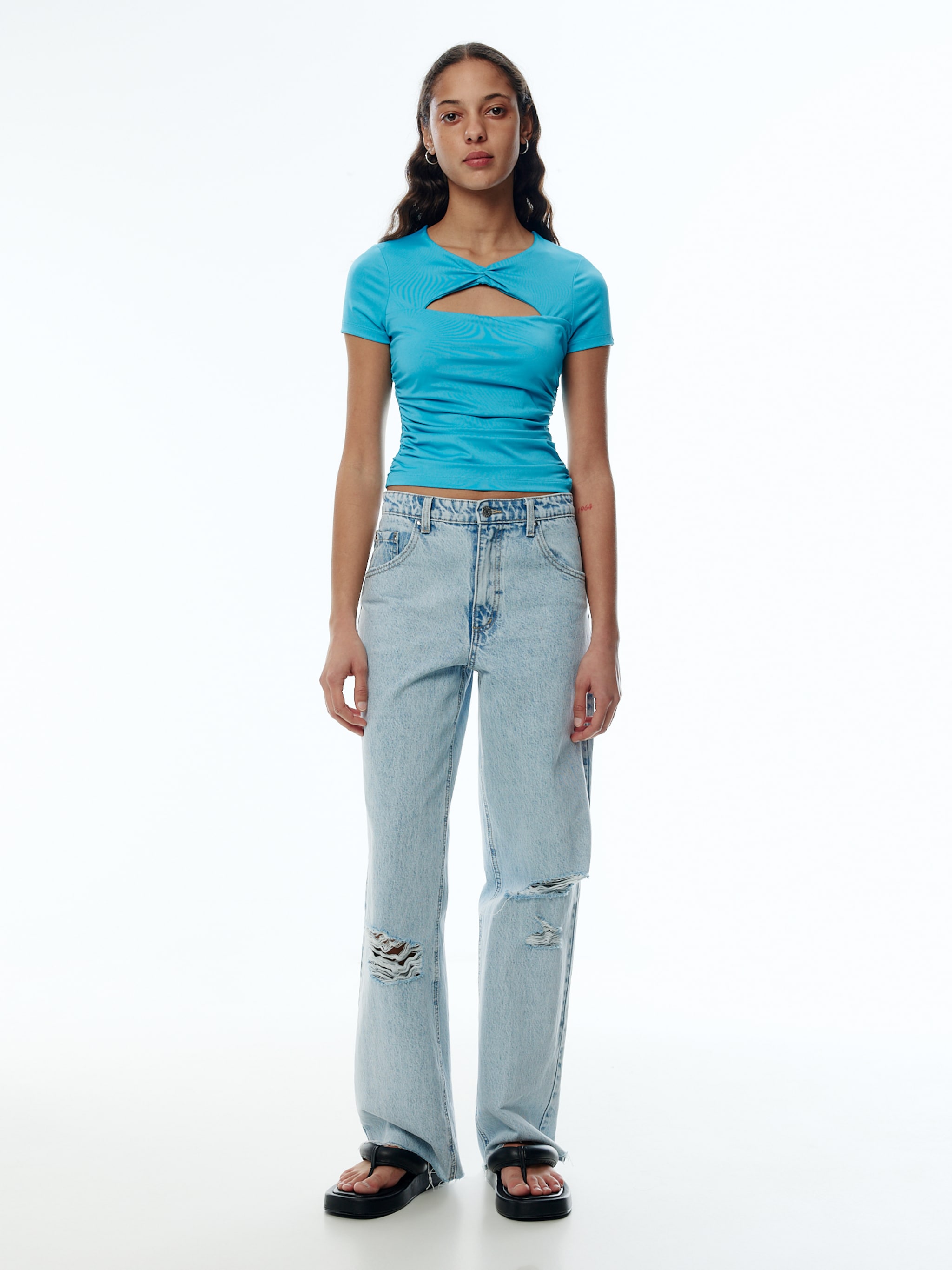 EDITED Producten Shirt 'Verona' Blauw