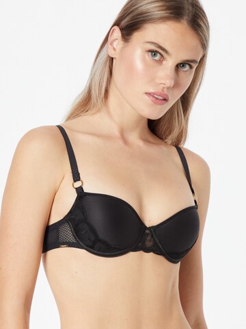 T-shirt Reggiseno 'FLEURS' di Chantelle in nero: frontale