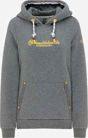 Schmuddelwedda Sweatshirt 'Hamburg Sternschanze' in Grey: front