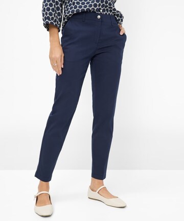 Coupe slim Pantalon chino 'Maron' BRAX en bleu : devant