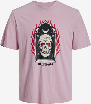 T-Shirt 'HEAVENS' JACK & JONES en rose : devant