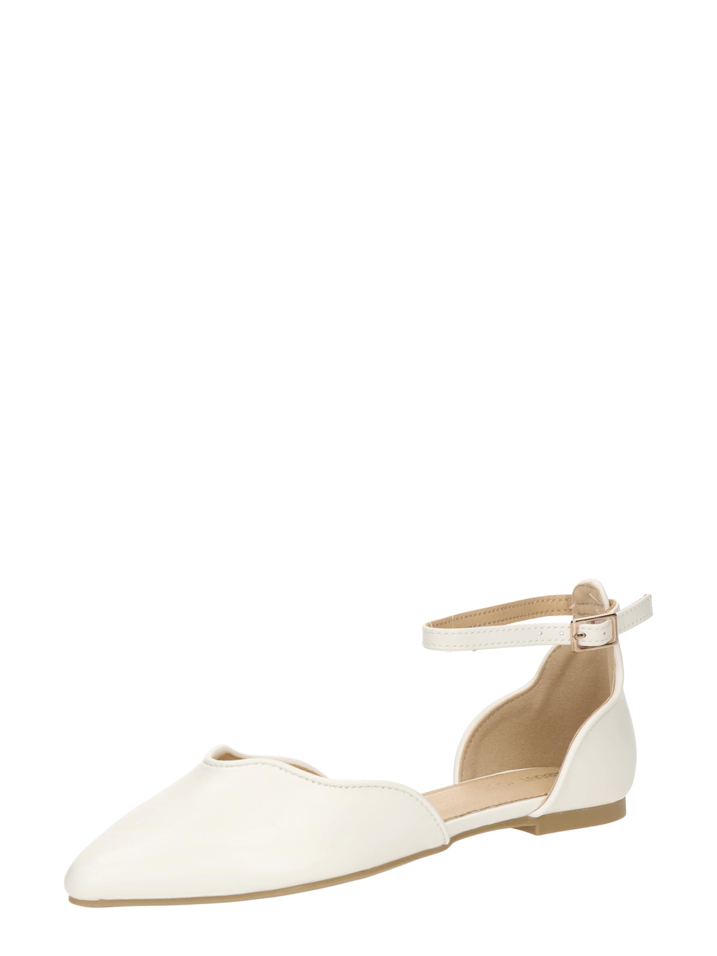 ABOUT YOU Μπαλαρίνα 'Dilana' σε λευκό: μπροστά