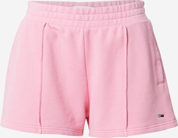 Pantaloni di Tommy Jeans in rosa: frontale