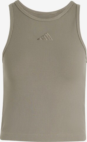 ADIDAS SPORTSWEAR - Top desportivo em bege: frente