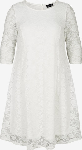 Zizzi - Vestido 'EBONNIE' en blanco: frente