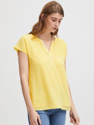 Camicia da donna ' ZAWOV ' di Fransa in giallo: frontale