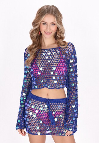 Pullover di IZIA in blu: frontale