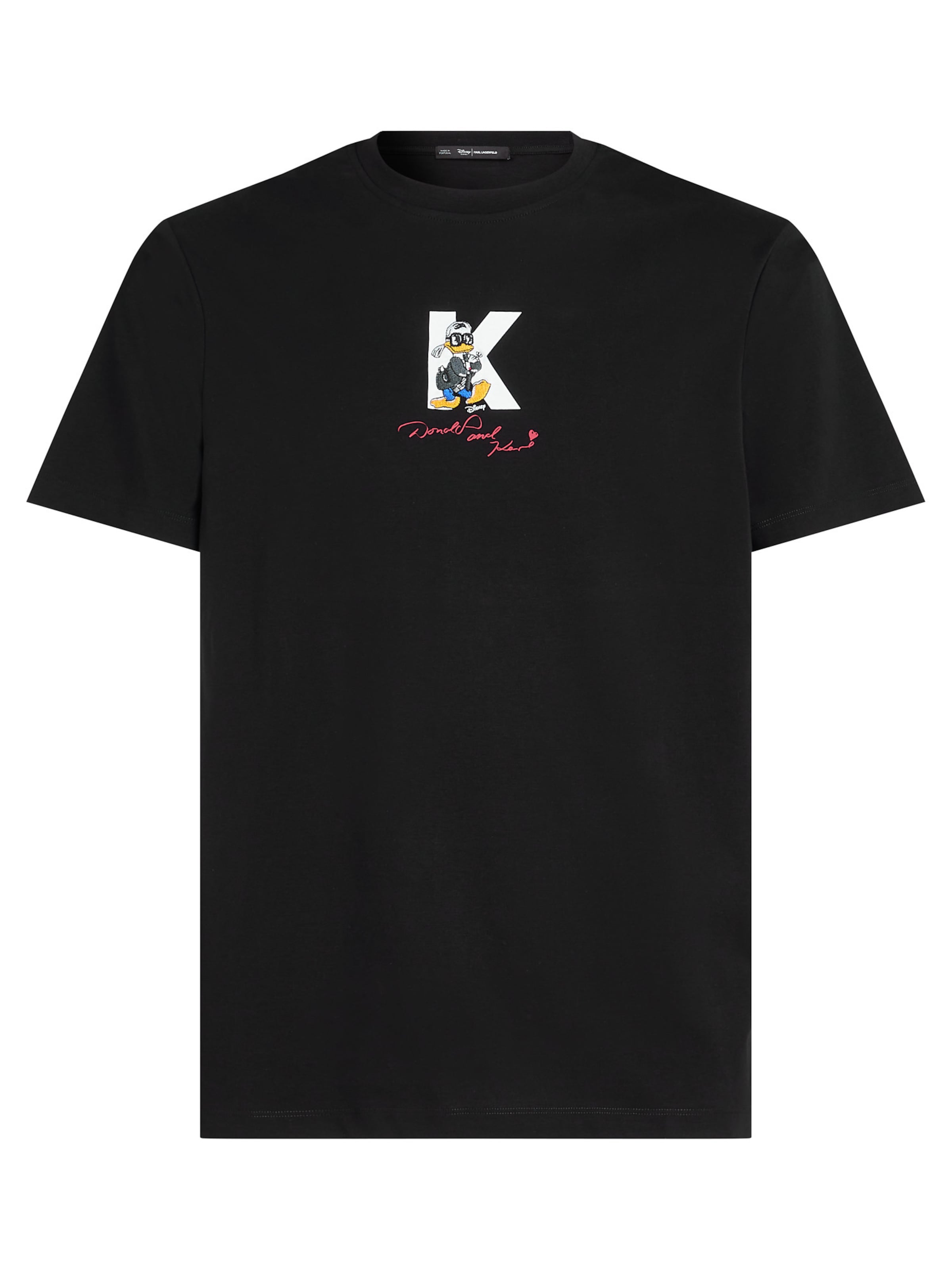 Karl Lagerfeld Футболка 'Disney x Karl Lagerfeld' в Черный: спереди