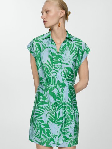 MANGO Shirt Dress 'JARRY' in Blue: front