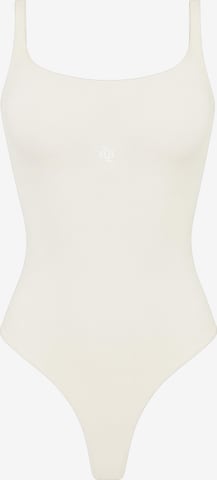 GOD SAVE QUEENS Body 'Second Skin Square-Neck Bodysuit' in Beige: Vorderseite