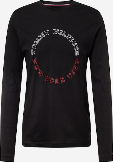 TOMMY HILFIGER Shirt in de kleur Rood / Zwart / Wit, Productweergave