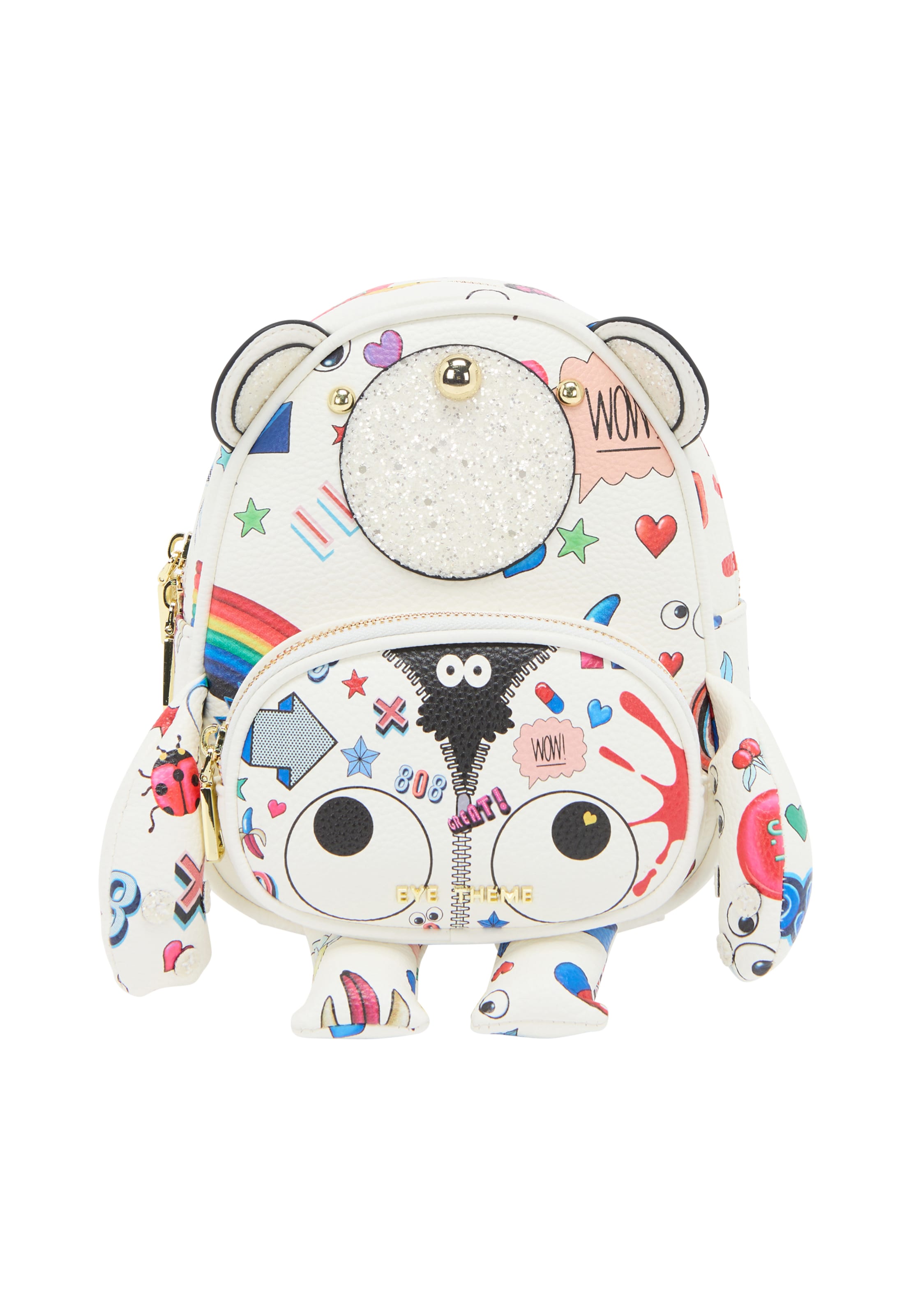 Rucsac 'Pop Eyetheme' MYMO pe albastru / magenta / negru / alb, Vizualizare produs