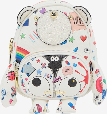 MYMO - Mochila 'Pop Eyetheme' en blanco: frente