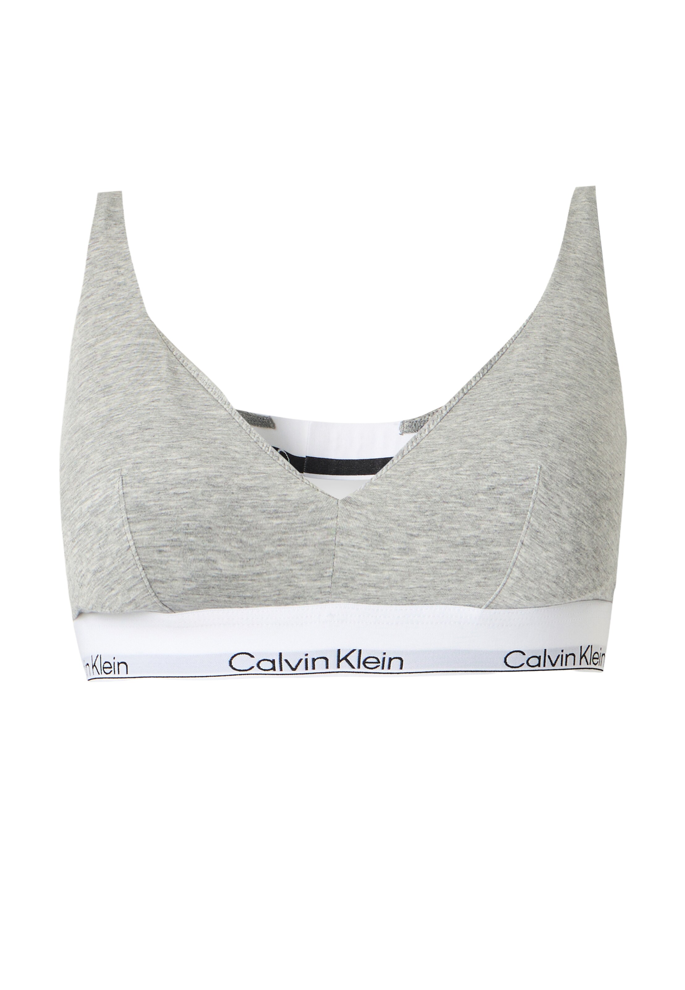 Calvin Klein Underwear Kolmnurk Rinnahoidja, värv hall: eest vaates