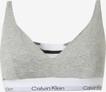 Calvin Klein Underwear Треугольник Бюстгальтер в Серый: спереди