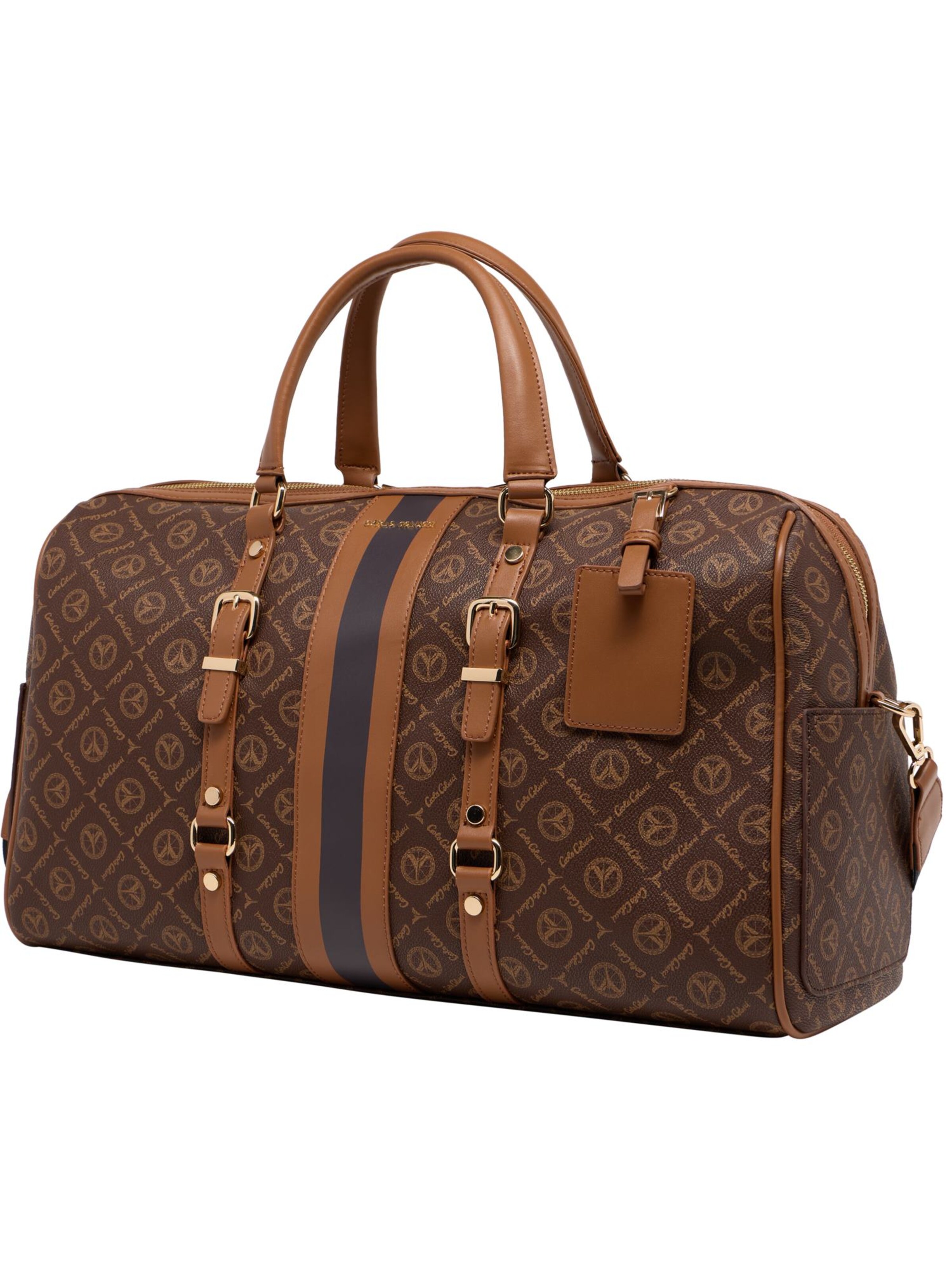 Sac week-end 'Detassis' Carlo Colucci en marron