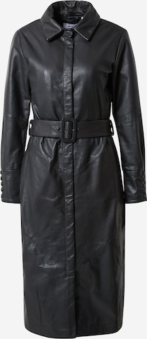 Maze Between-Seasons Coat in Black: front