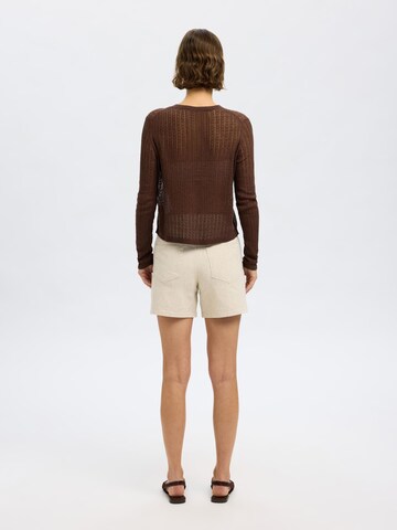 Regular Jean SELECTED en blanc