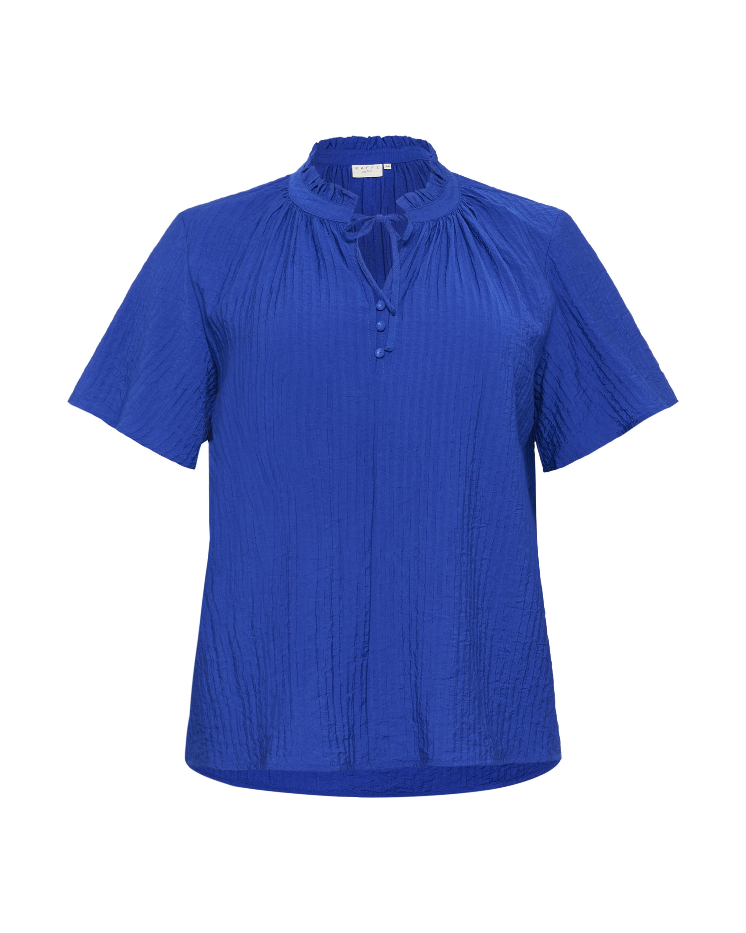 KAFFE CURVE Bluse 'Lisana' in Blau: Vorderseite