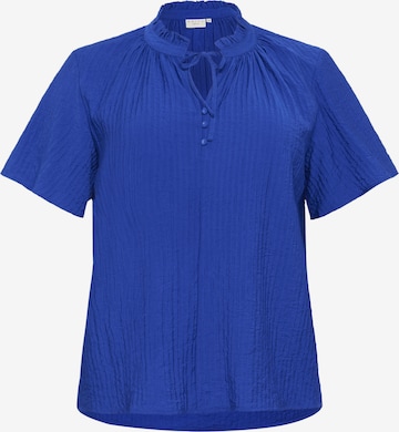 KAFFE CURVE Блузка 'Lisana' в Синий: спереди