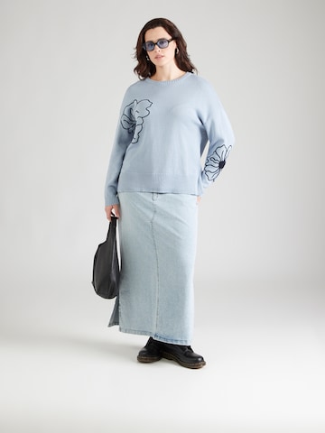 Pulover 'CARPETRA' de la ONLY Carmakoma pe albastru