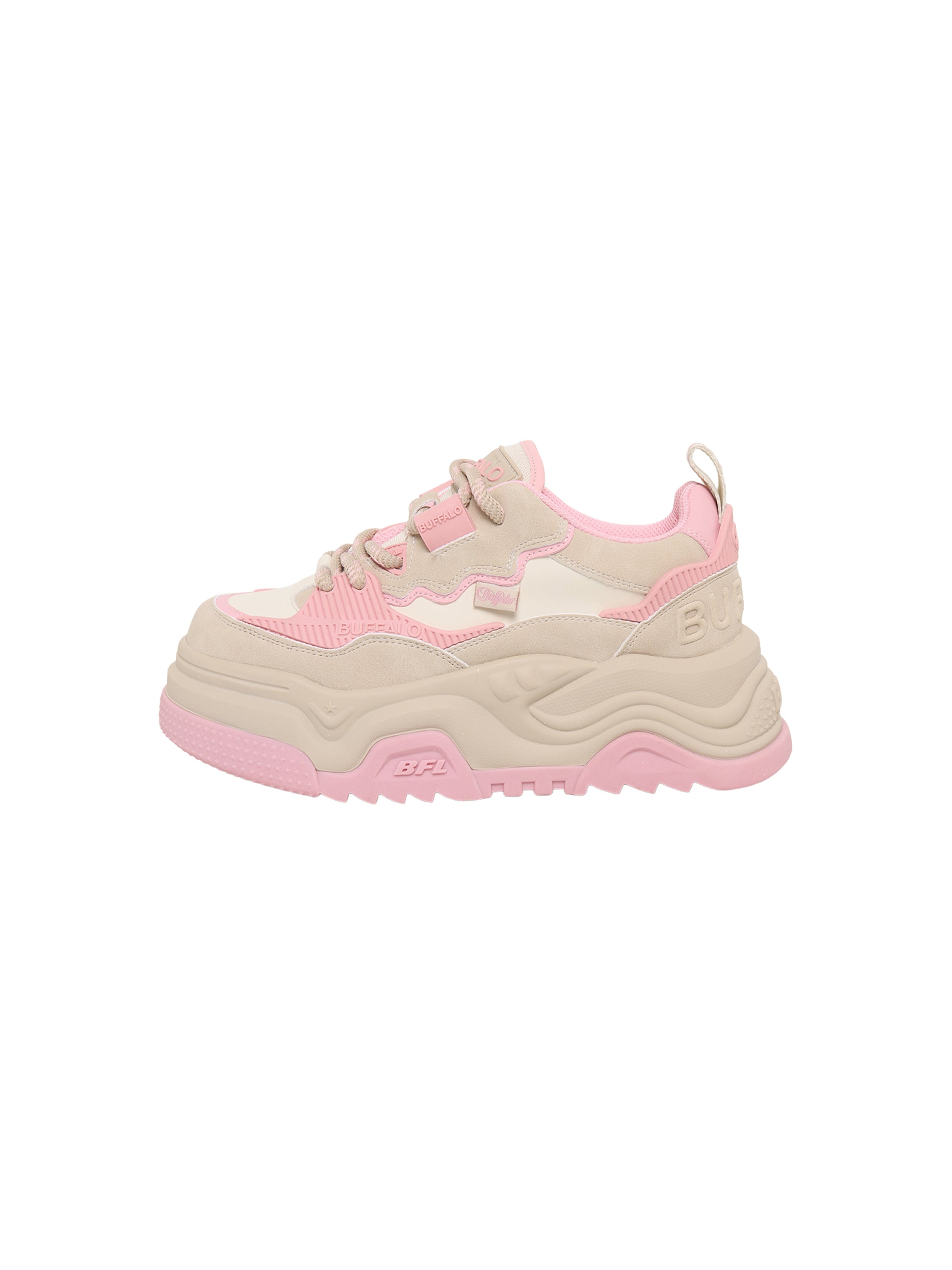 BUFFALO Baskets basses 'ORBIT' en 36 en crème / beige clair / rose, Vue avec produit