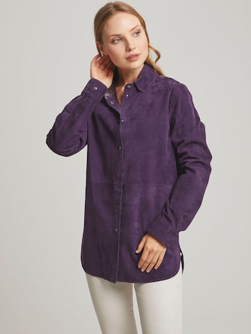 Chemisier Ikigai the City en violet : devant