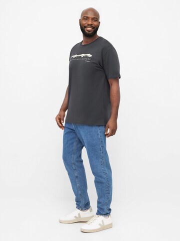 NIKIN Shirt 'TreeShirt Mountain Panorama' in Grijs