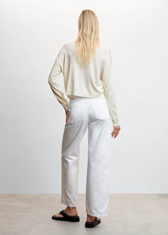 Pull-over 'Crayon' MANGO en blanc