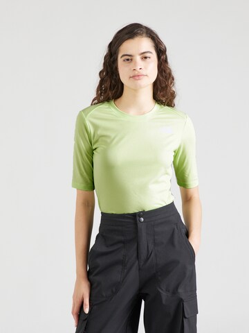 THE NORTH FACE - Camisa funcionais 'Shadow T-Shirt' em verde: frente