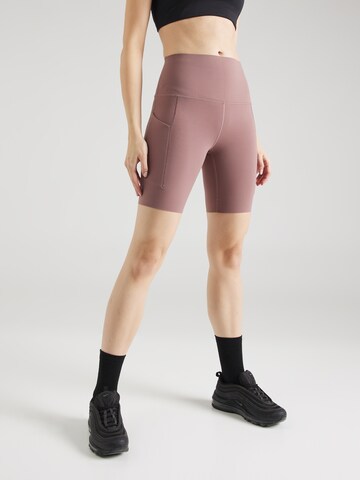 NIKE Skinny Sportshorts in Lila: predná strana