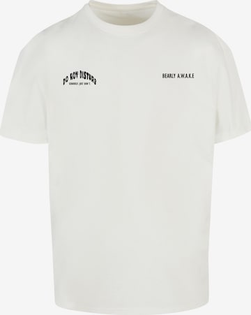 T-Shirt 'Barely Awake' Merchcode en blanc : devant