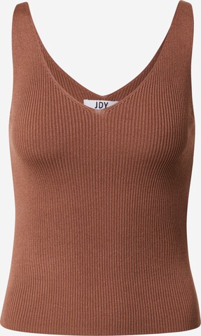 JDY Knitted Top 'Nanna' in Brown: front