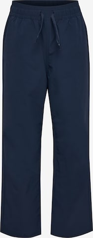 Hummel Regular Workout Pants in Blue: front