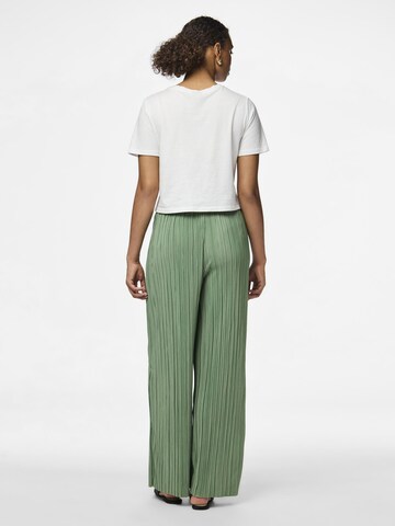 Wide Leg Pantalon 'PAMMI' PIECES en vert