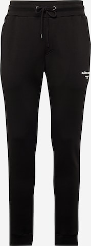 BJÖRN BORG Tapered Sportbroek 'ESSENTIAL' in Zwart: voorkant