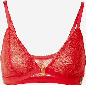 VIERVIER Triangel BH 'Diana' in Rood: voorkant