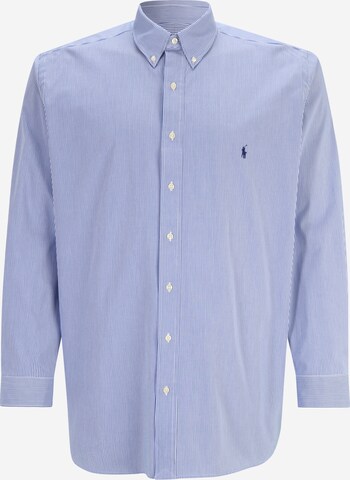 Polo Ralph Lauren Big & Tall Comfort fit Overhemd in Blauw: voorkant