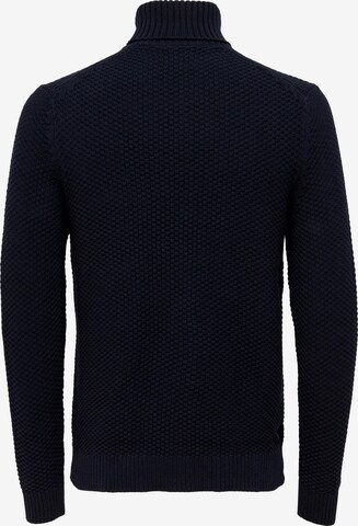 Only & Sons Sweater 'TUCK 7' in Blue