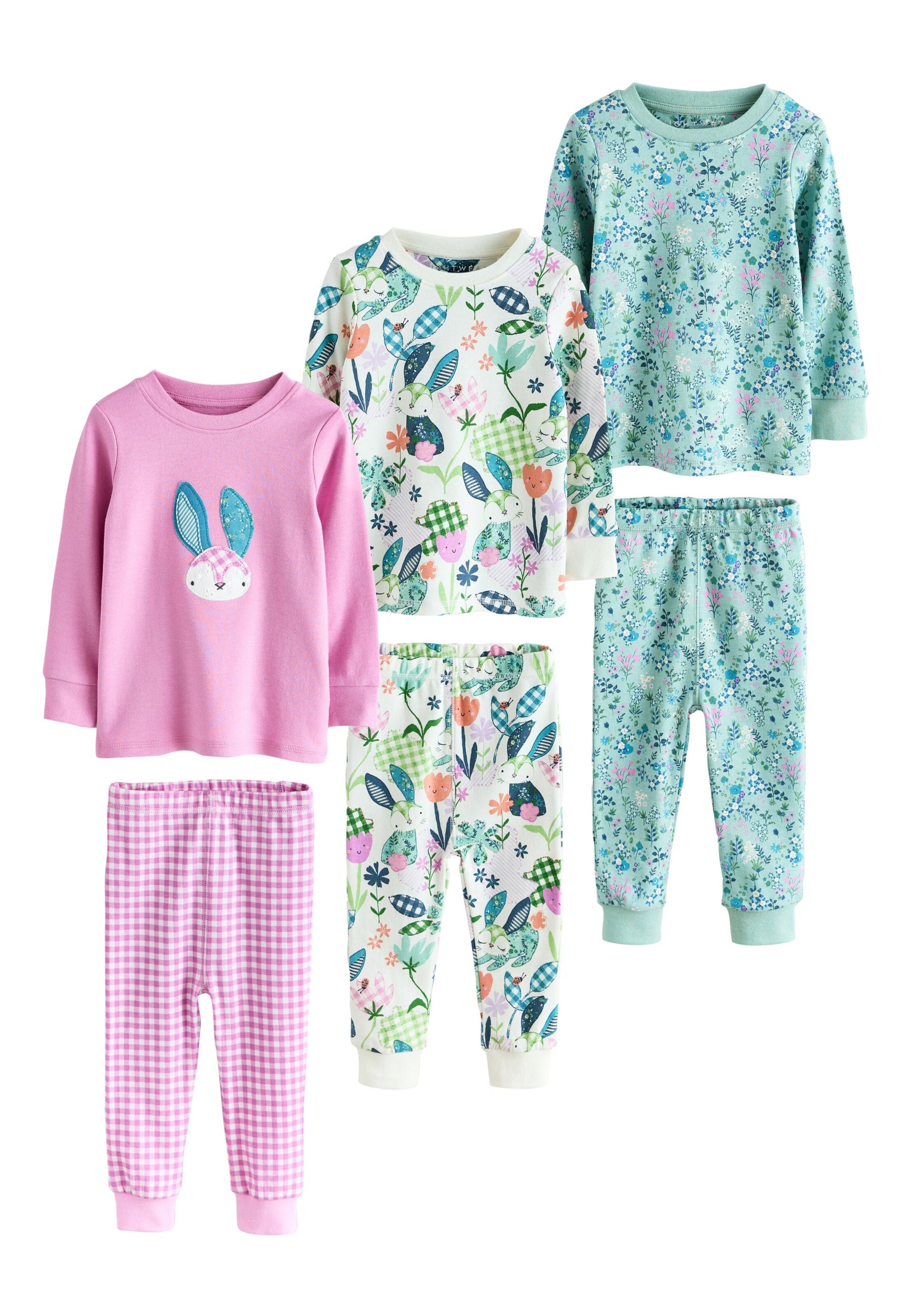 Pijamale de la Next pe verde: față