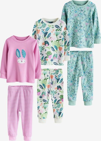 Pijamale de la Next pe verde: față