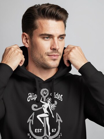 Neverless Sweatshirt 'High Tides' in Black