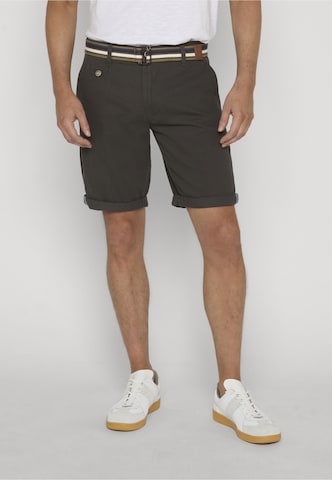 INDICODE JEANS - Regular Calças chino 'Royler' em castanho: frente