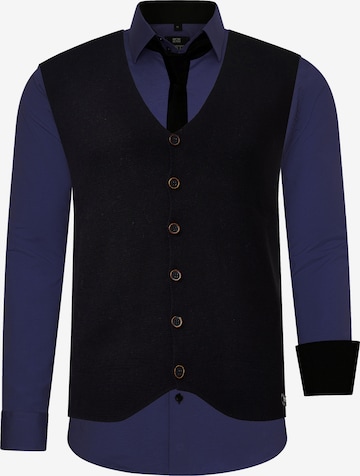 Rusty Neal Overhemd in Blauw: voorkant