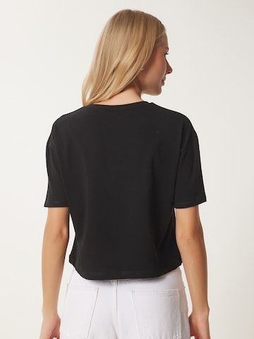 Happiness İstanbul Μπλουζάκι σε μαύρο