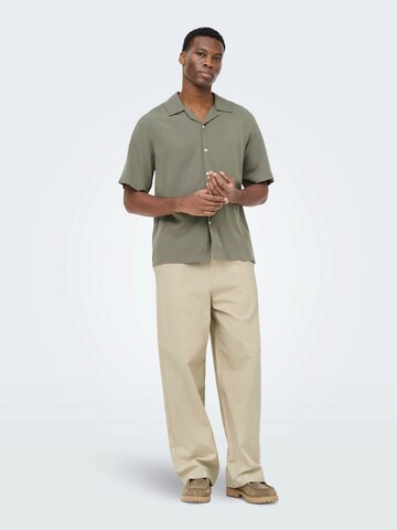 Only & Sons Regular fit Skjorta 'ONSPERU' i grå