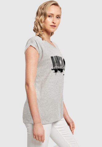 Merchcode Shirt 'Barcode Leopard Circle' in Grey
